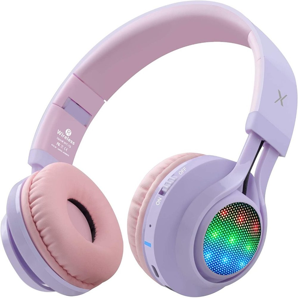 Bluetooth Headphones Light Up for kids teenagers